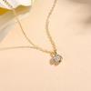Exquisite Moissanite Clavicle Necklace: High-End Fashionable Pendant for Birthdays