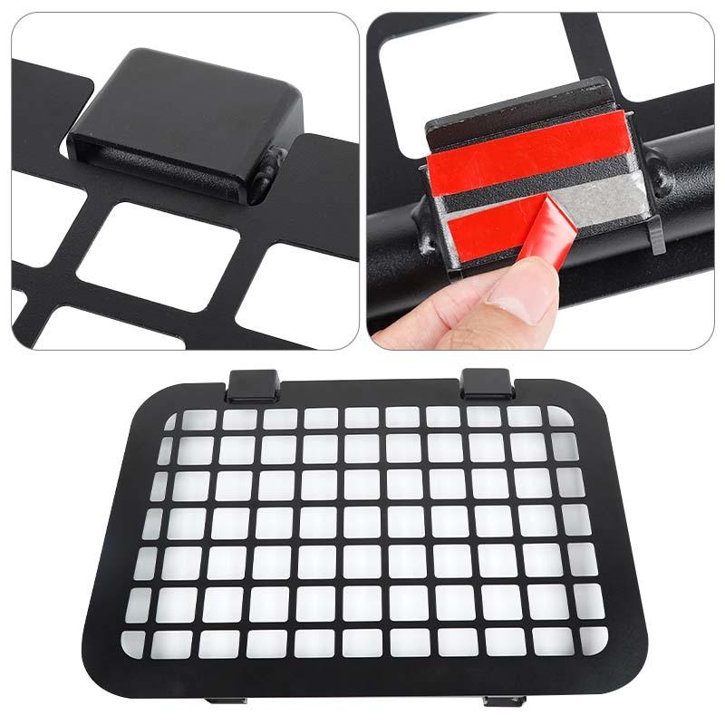 Car Rear Window Glass Armor Fences Vent Protective Frames Shelf  For Suzuki Jimny 2019 Up Car Accessorise ( Aluminum Alloy )