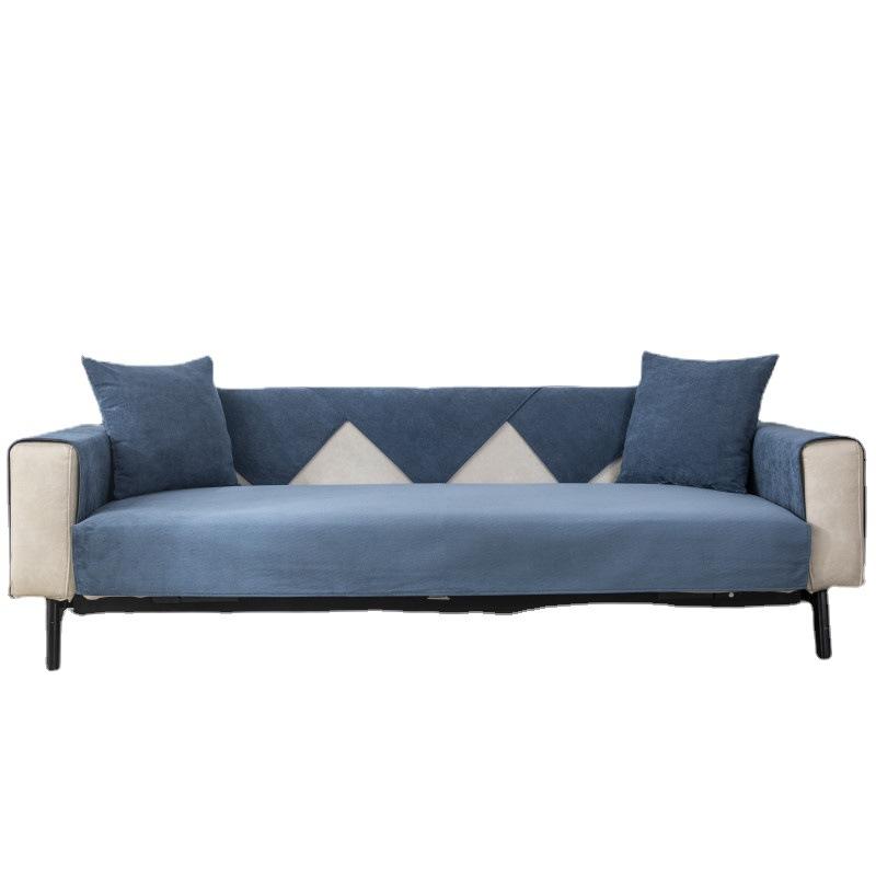 Four Seasons Universal Waterproof and Urine-proof Sofa Cushion Simple Fabric Non-slip Leather Cushion Full Cover
