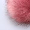 15cm New Pom Women Fur Pompom Imitation Knitted Hat Skullie