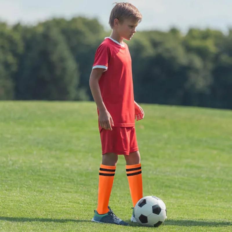 1 Pair Football Sports Socks Long Knee Cotton Spandex Kids Legging Stockings Soccerchildren Socks