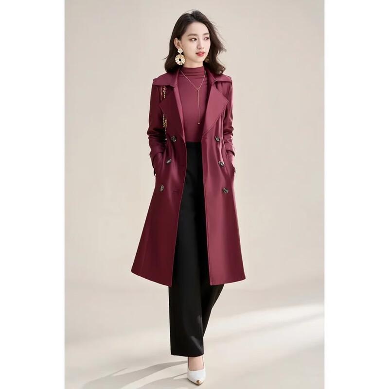 Kabei'er Women's Chic British Style Long Trench Coat