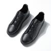 New men's leather shoes, shoes with one pedal, lazy shoes with soft soles and soft surfaces, short casual models.