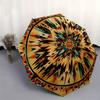 Bohemian Mandala Runder Teppich, Lebendiger Teppich mit ethnischem Muster für Wohnzimmer-Dekoration Regenschirm, Niedlicher Regenschirm mit süßem Design, Tragbarer 3-fach Kompakter Regenschirm