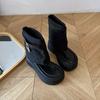 7Cm Thick-soled Trousers, Cool Boots for Women 2025 Summer New Small Toe Retro Sandals Heightening Hollow Short Boots