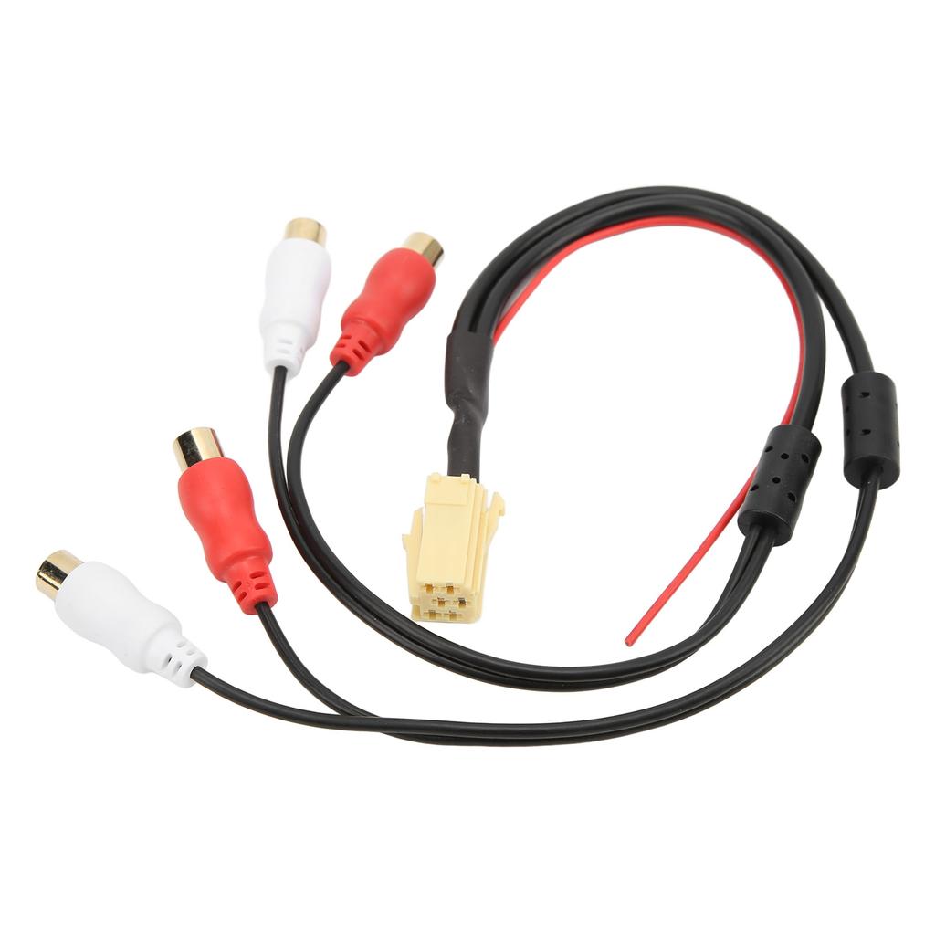 Car Line Out Adapter 4RCA Aux in Adapter Cable Replacement for Blaupunkt VDO CD Player
