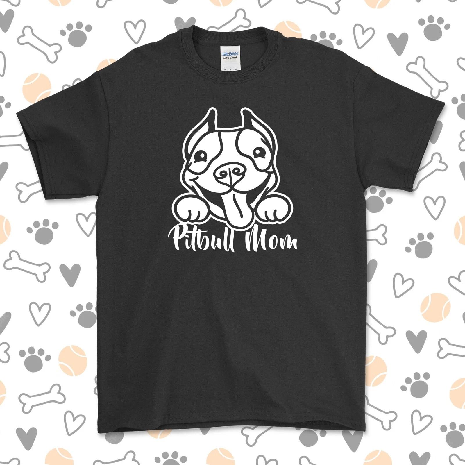 Футболка  Мама Питбуля  | Американский питбультерьер | Выбери свой цвет! | Мама собаки | M