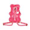 PVC Transparenter Rucksack Bonbonfarbe Y2K Umhängetasche Niedliche Bärenform für Teenager-Mädchen Schule und Täglichen Gebrauch