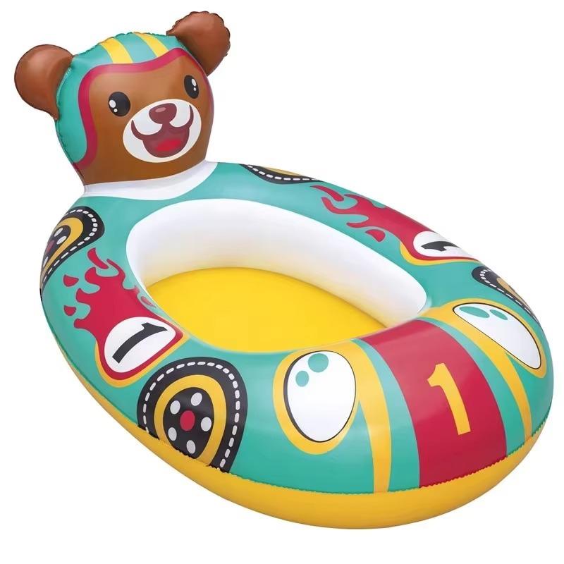 Children's Water Boat 1PCS Cartoon Crayfish Inflatable Waterproof Floating Sitting Circle Water Play Swimming Pool Toys