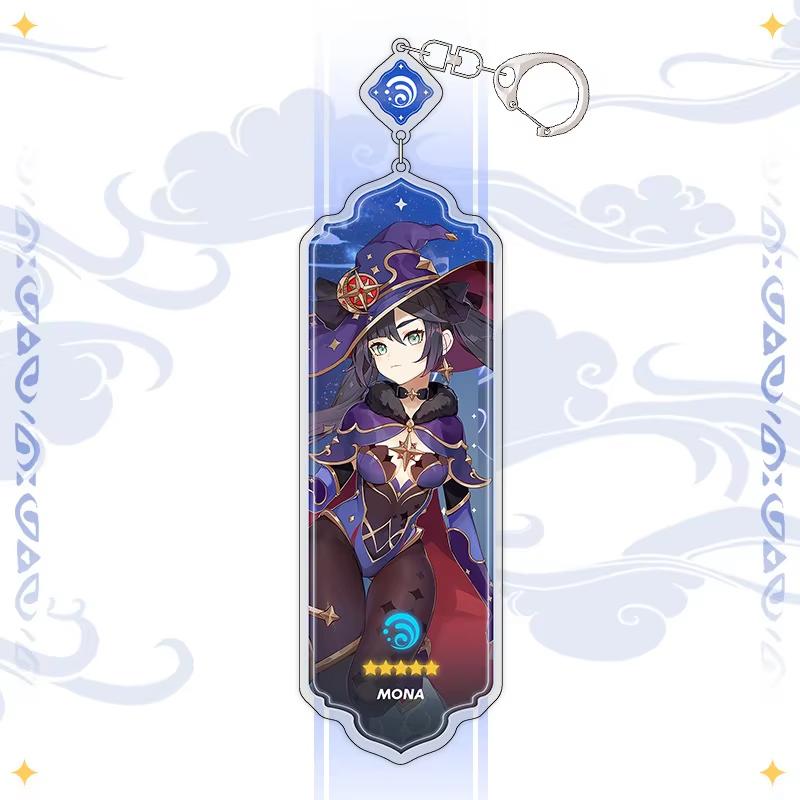 Portachiavi Anime Linnea Flins Durin Mualani Furina Arlecchino Accessori Portachiavi Genshin Impact Ciondolo Carino per Borsa Portachiavi Regalo