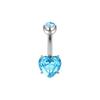 Blue Series Stainless Steel Butterfly Navel Ring - Fashionable Japanese Korean Sexy Goddess Jewelry