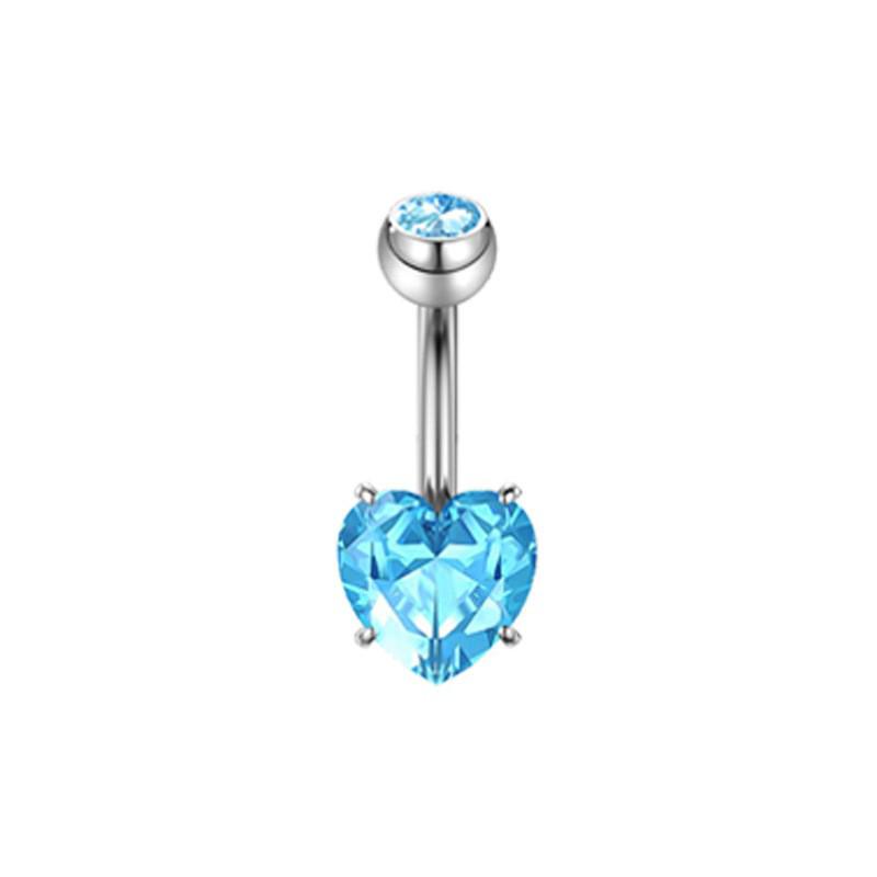 Blue Series Stainless Steel Butterfly Navel Ring - Fashionable Japanese Korean Sexy Goddess Jewelry