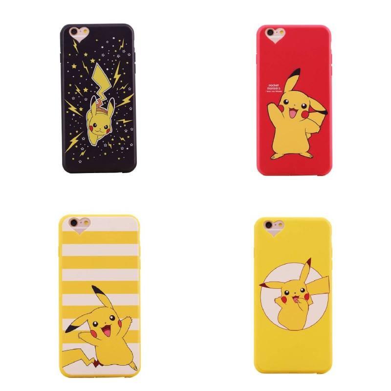 Silikonowe etui na telefon Pokmon Pikachu do iPhone'a z pełnym kryciem i miękkim matowym wykończeniem dla dzieci