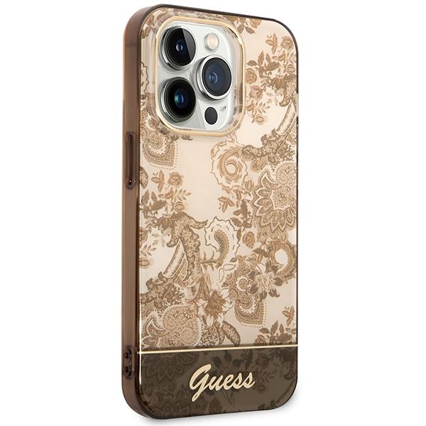 Guess Guhcp14Lhgplhc Iphone 14 Pro 6,1 Ochre Hardcase Porcelain Collection