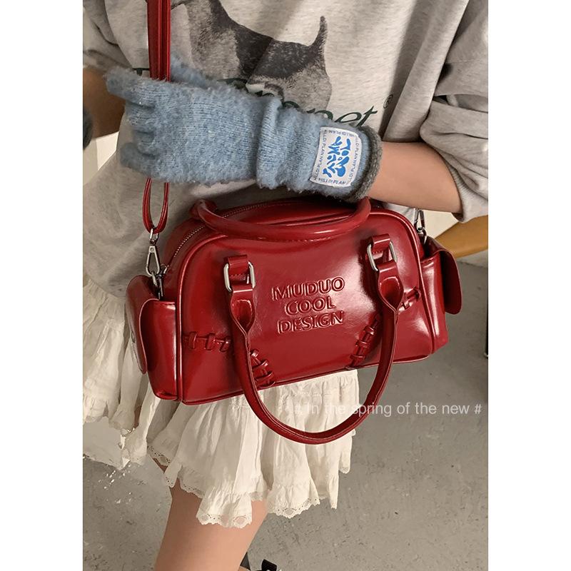 Koreanische Version von modischen Damenhandtaschen, Schultertasche mit großem Fassungsvermögen, 205 neue Retro-Schulter-Achseltasche, Arbeits-Pendler-Kissen-Tasche