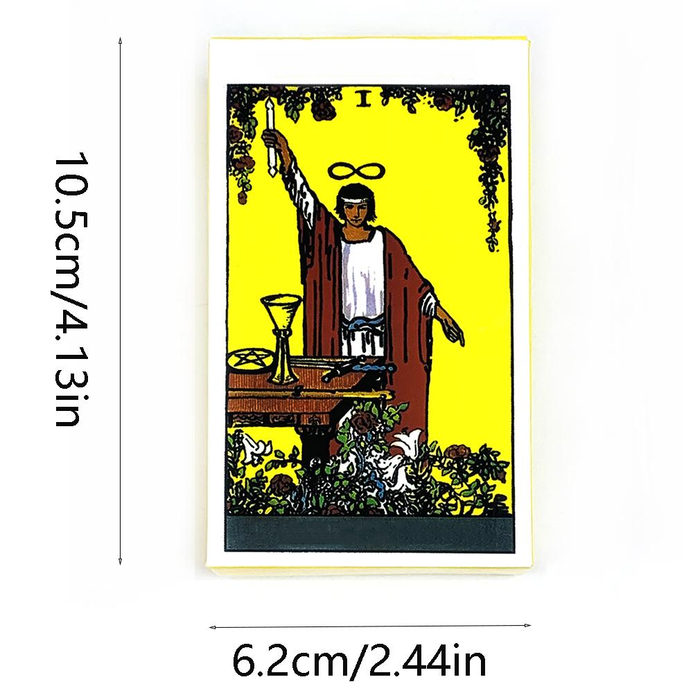 Tarot Card A 78pcs Tarot Deck English Version Divination Deck Board Game, Classic Design For Beginners & Pros,Party Games