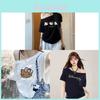Hello Kitty T-Shirt Damen Sommer Baumwolle Locker Anime Cartoon Lässiges Oberteil Für Den Täglichen Gebrauch