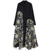 Long Sleeve Plus Size Vintage Floral New In Dresses for Women Casual Loose Spring Autumn Shirt Dress