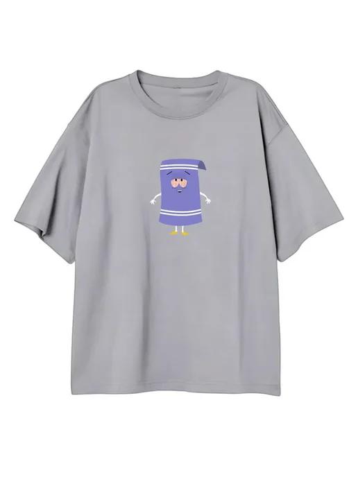 Oversized T-shirt with a South Park print (small towel) L