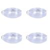 New Glass Aquarium Feeding Bowl Transparent Clear Round Tray Fish Tank Feeder Durable Fish Feeder Tray for Fish Shrimp