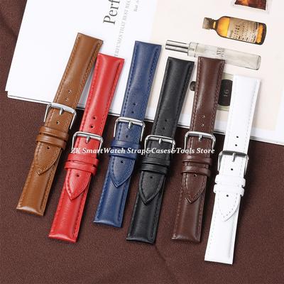 Ultra-thin Leather Watch Band Soft Leather Bracelet Quick Release Universal Watchband 12mm 14mm 16mm 18mm 20mm 22mm Wristbelt