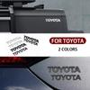3D ABS Glossy Black Silver Letters Trunk Emblem WEFDHG5 Stickers Car Accessories Modified For Toyota camry chr corolla rav4 Car Sticker