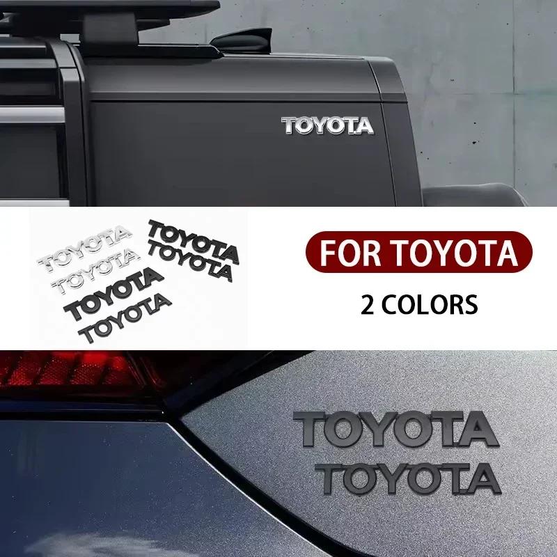3D ABS Glossy Black Silver Letters Trunk Emblem WEFDHG5 Stickers Car Accessories Modified For Toyota camry chr corolla rav4 Car Sticker