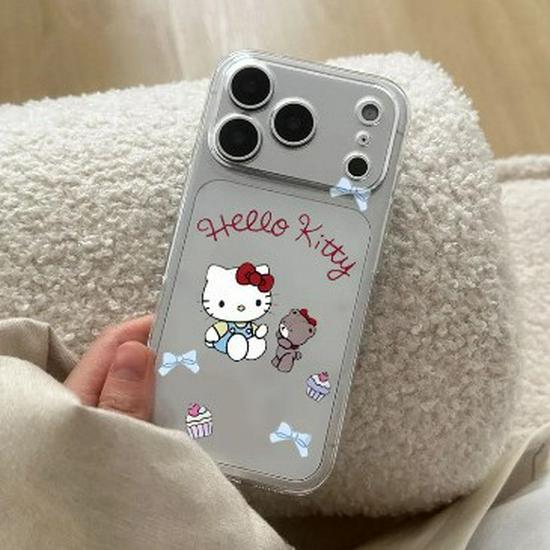 Hello Kitty Space Shell, Transparent Drop-Proof Case for Apple 17 Pro Max, 16, 15, 14/13, 12 Pro