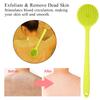 Silicone Soft Long Handle Shower Exfoliating Brush Body Scrubber Bath Shower Massage Brush