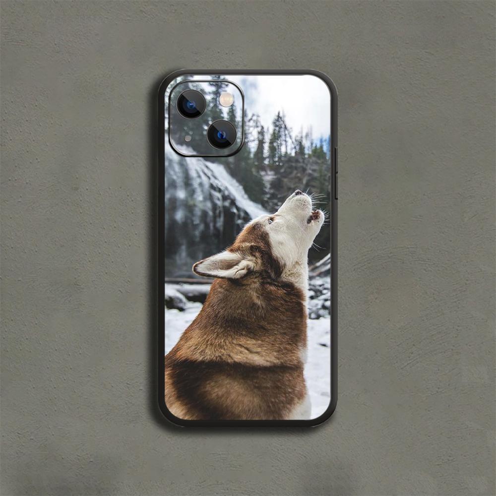 Siberian Husky Fool Cute Dog Phone Case For iPhone Samsung Galaxy Redmi Xiaomi Oppo OnePlus Note S A 7 8 9 10 11 12 13 14 20 21 22 23 53 54 Pro Ultra
