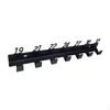Wall Mounted Tool Storage Rack for Wrenches with Numbered Hooks