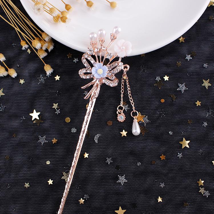 Women's 2026 Spring/Summer Chinese Tassel Alloy Hairpin - Qipao Hair Accessories