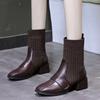 Female Ankle Boots Sock Short for Women Elastic Booties Footwear Comfortable and Elegant on Offer Buffalo London Shoes Platform