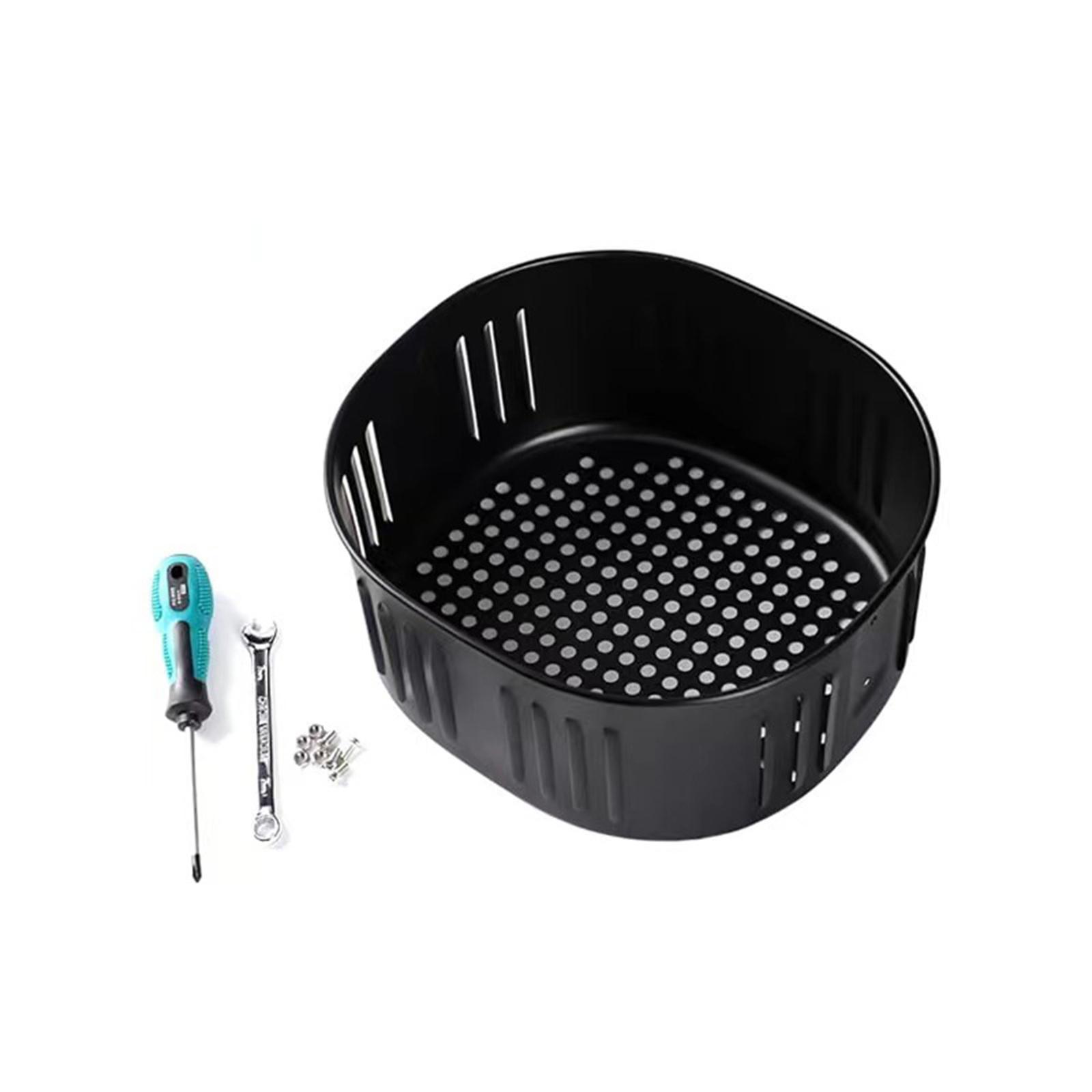 

Air Fryer Pads Metal Air Fryer Tray Metal Baking Liners Metal Material Removable Inner Basket Suitable for Air Fryers B