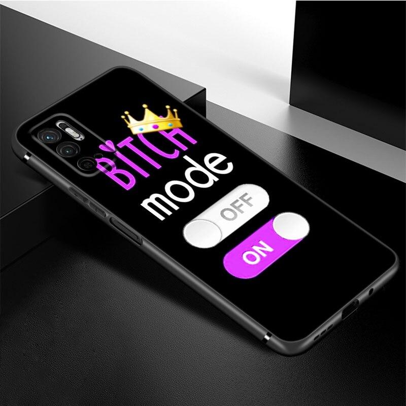 Boss Bitch Phone Case For Xiaomi Redmi Note 10 9 Pro Max 10S 10T 9A 9C 9S 9T 8A 8T 8 7 Pro Soft TPU Black Cover