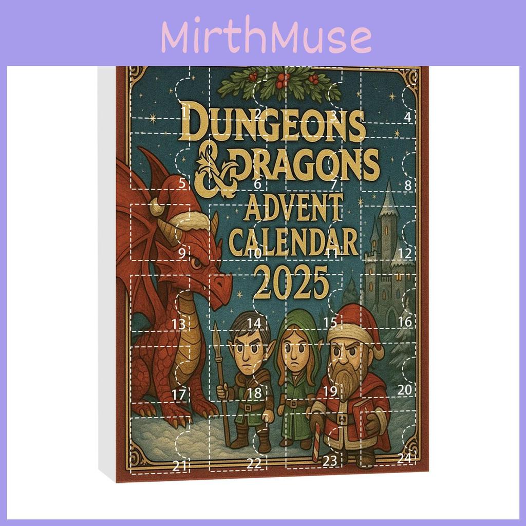Dungeons Adventní kalendář s akrylovými doplňky pro sváteční dekoraci