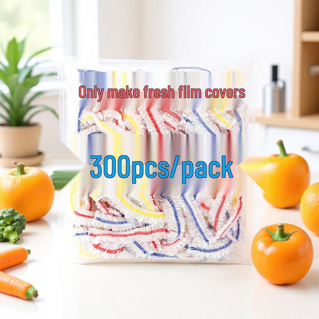 Tear-Free Transparent Food-Grade PE Fresh-Keeping Elastic Disposable Bowl Covers Lengthened 38cm