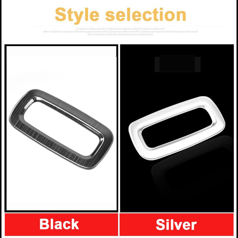 Stainless Steel Car Rear Door Electric Trunk Switch Button Frame Cover Trim Stickers For Volvo XC60 2018 - Accessories