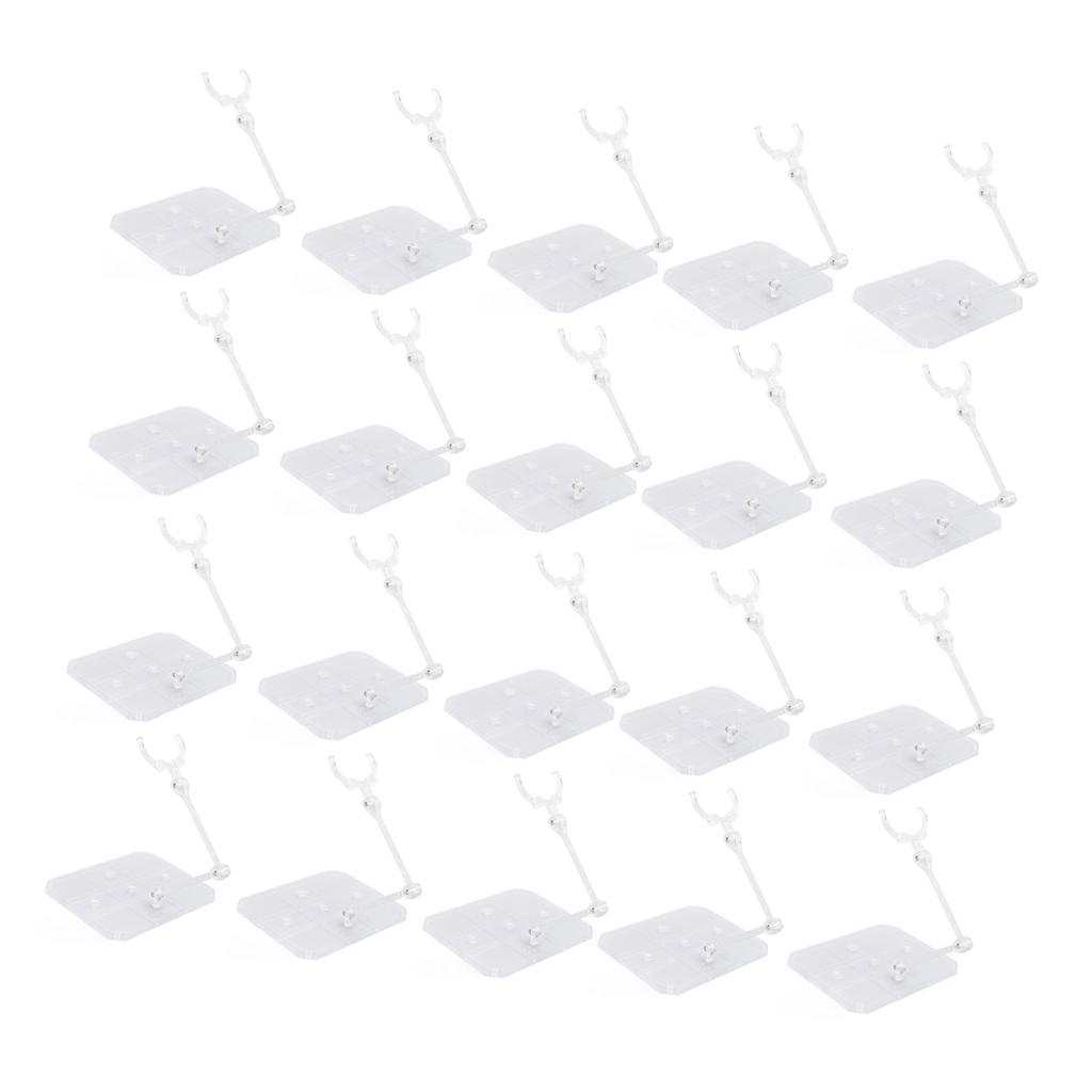 20 Sets Action Figure Stand Acrylic Stable Action Figure Display Holder for 6inch Dolls