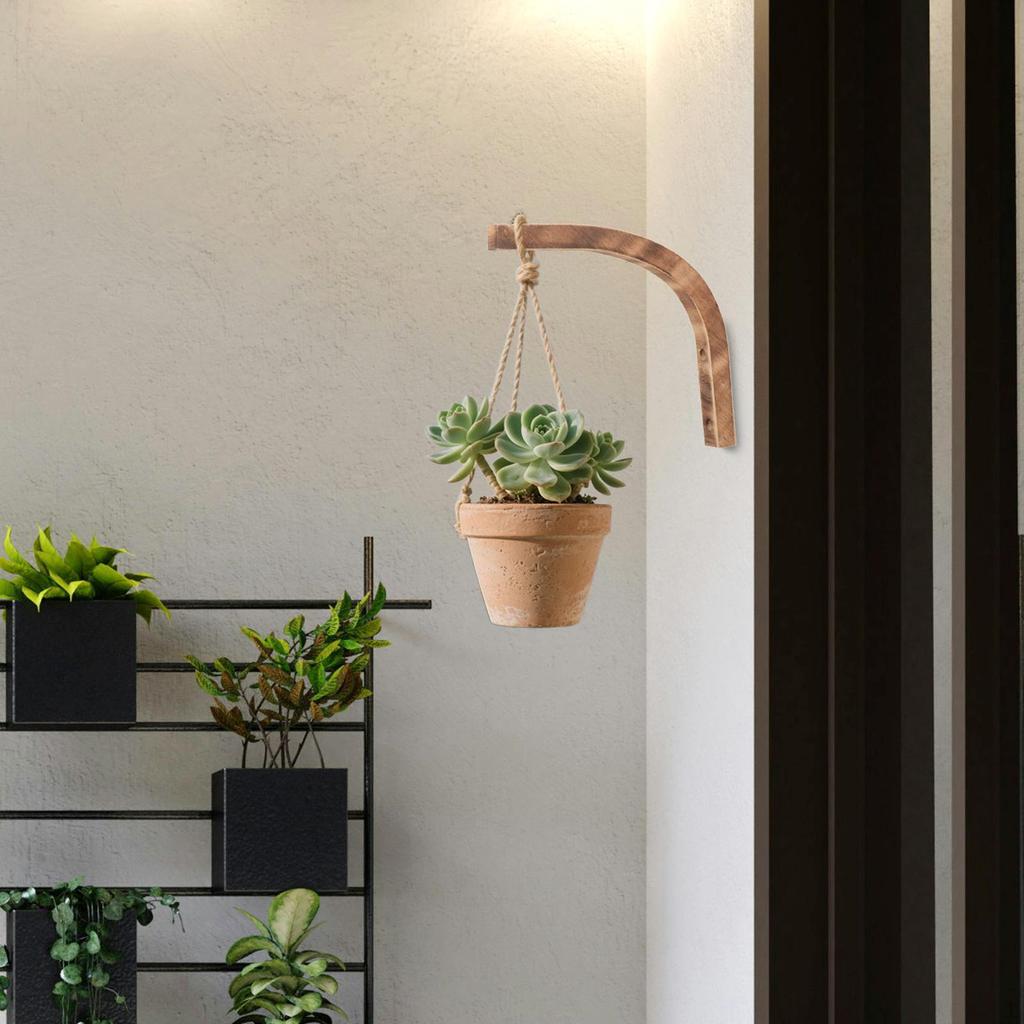 Decorative Plant Hanging Bracket Made of Wood Suitable for And Macrame On Patios