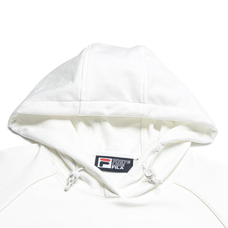 FILA Original Simple Comfortable Pullover Sweatshirt Women sweatshirt Cloud-Mushroom-White F11W639202FWT
