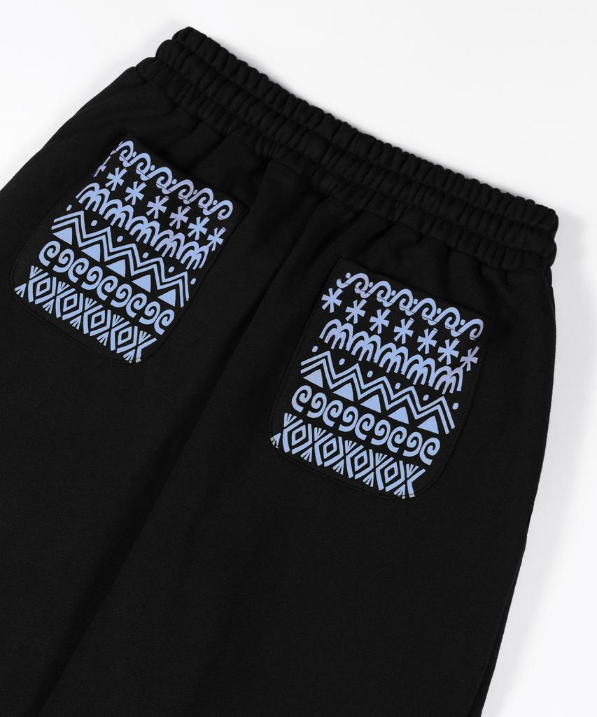 KAIFAI Glyph Sweatpants (Black) K25Zc179