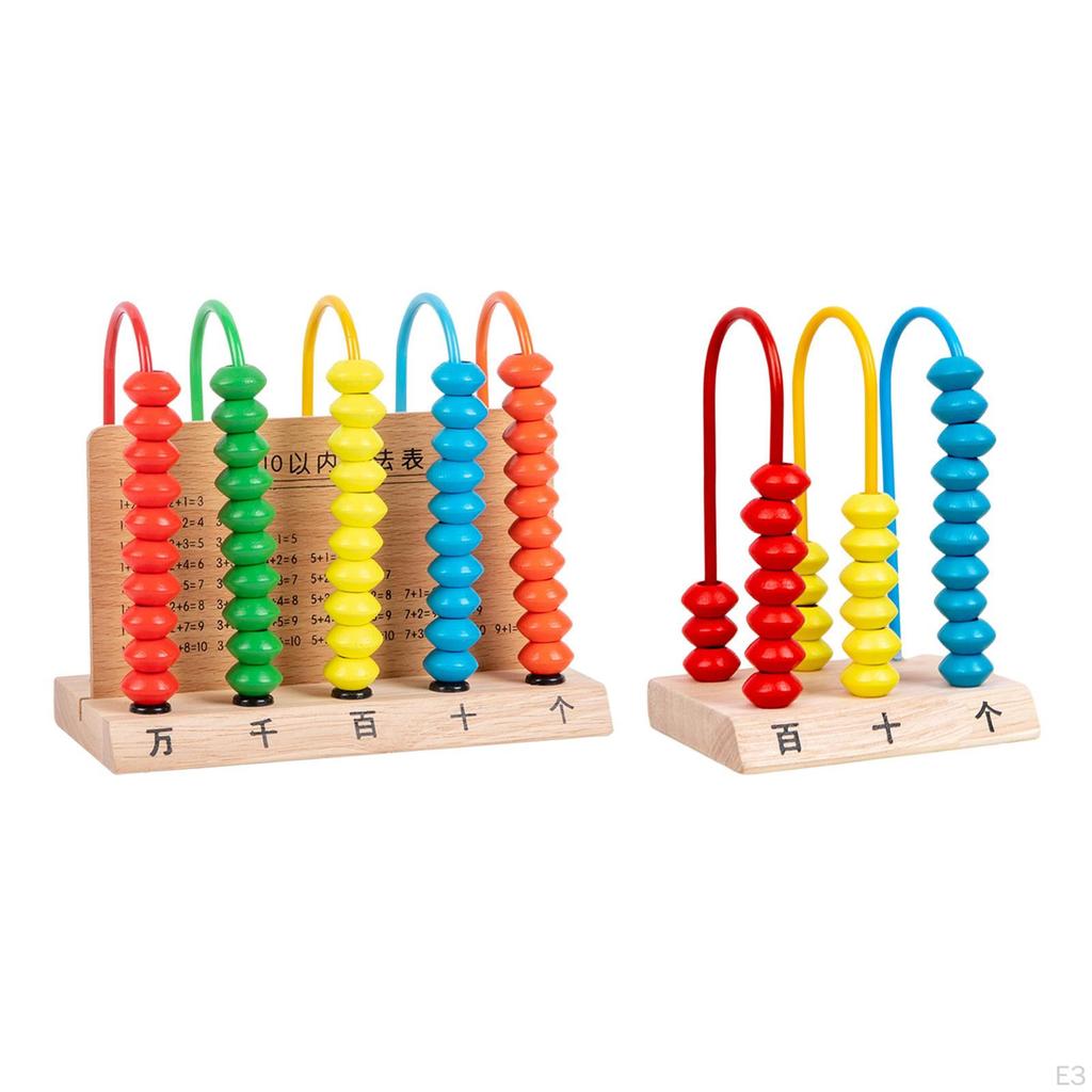 Abacus Toy Math Counting Bead Hand Eye Coordination Counters Toys Wooden for