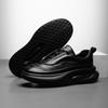 2025 Direct Supply Dad Shoes Men's Casual Versatile Breathable Leather Shoes Thick-soled Air Cushion Heightening Shoes White Shoes