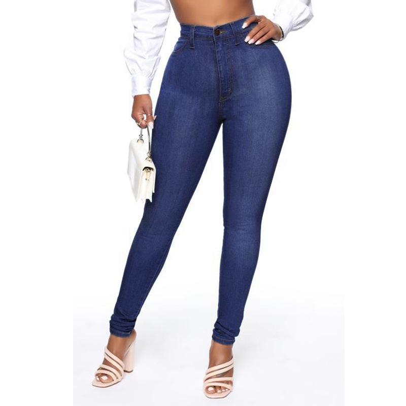 Slim Stretch Denim Pencil Pants for Women