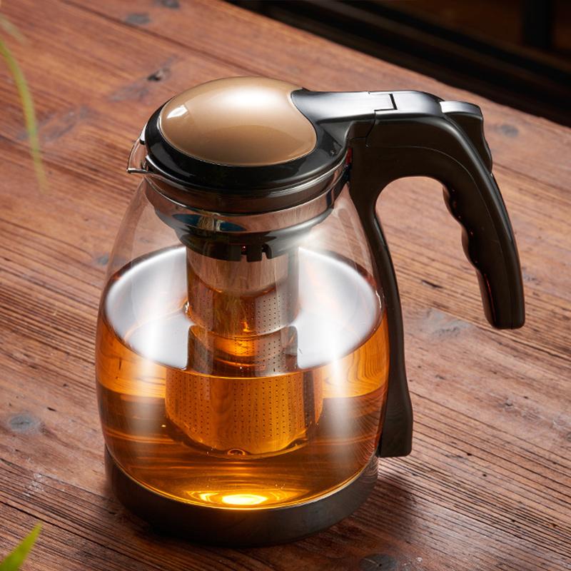 Skleněná konvice na ovoce 700/2600 ml s rukojetí Kuchyňské náčiní Filtrační džbán pro domácnost Kuchyňské hrnce na kávu Kuchyňské potřeby pro bary