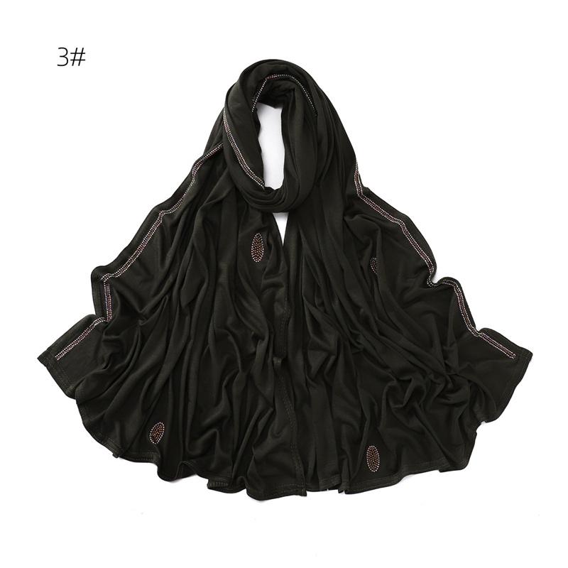 Oval Necklace Chain Cotton Modal Jersey Hijab Shawls Lady High Quality Wrap Beach Summer Bufandas Ramadan Muslim Sjaal 170*70Cm
