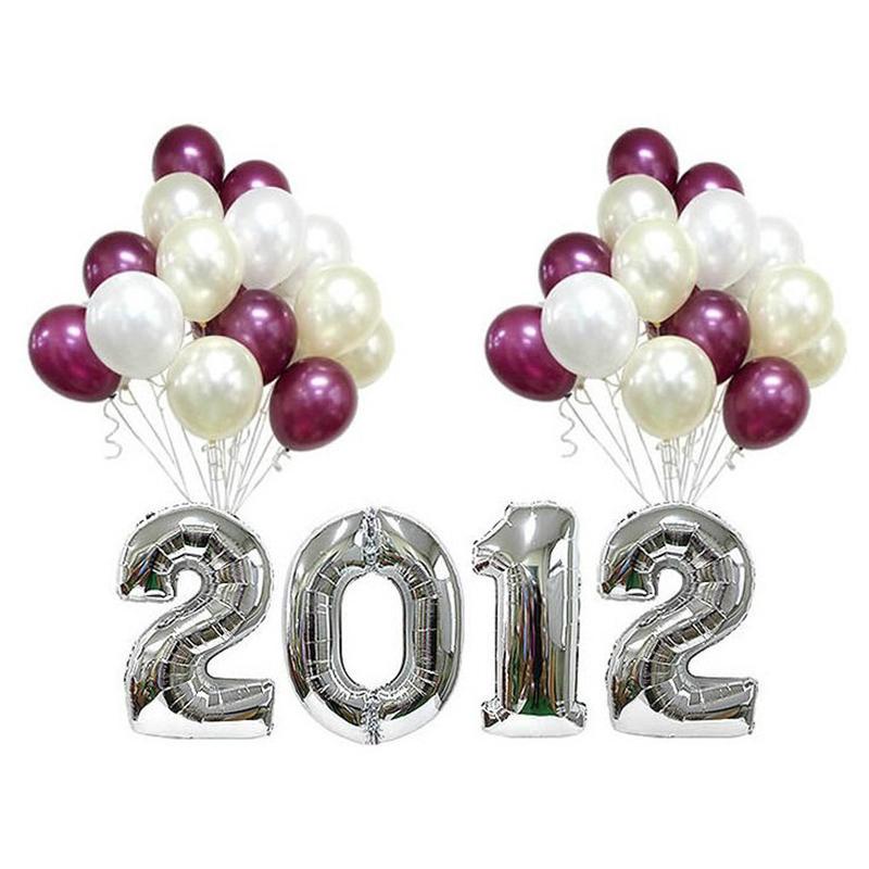 16palcový narozeninový večírek číslo 0-9 korunkové balónky fóliové balónky růžová modrá svatební dekorace miminko