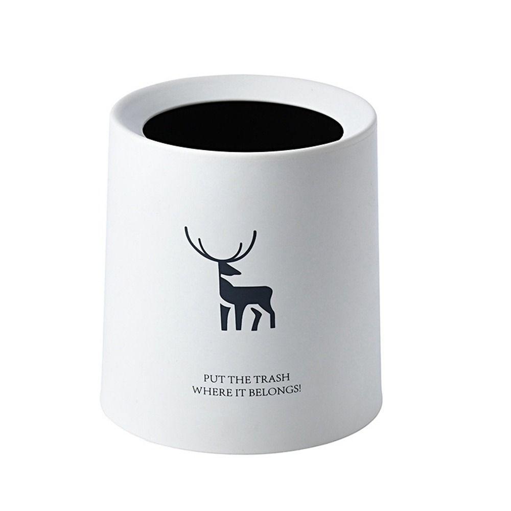 Bucket Nordic Style Desk Organizer Multi-use Garbage Basket Waste Bin Trash Can Desktop Dustbin