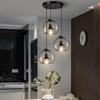 Italian-Style Modern Glass Pendant Light for Bedroom & Bar